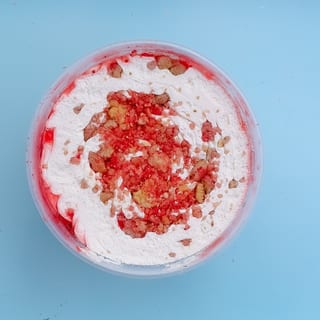 Strawberry Cheesecake Crumble Parfait