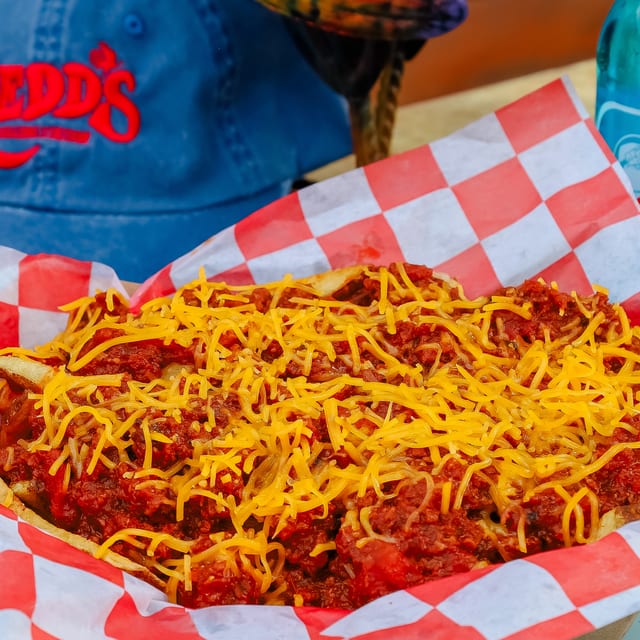 Loaded Chili Cheese Fries.